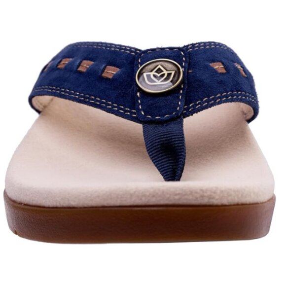 REVITALIGN Orthotic  Women's Laguna Slide Sandal Size 7 B (Wide) NAVY - Picture 2 of 6